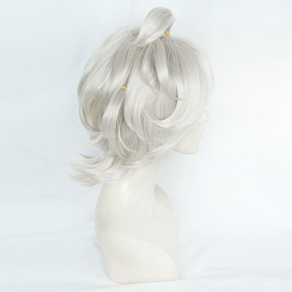 Pokemon Sword And Shield Bede White Grey Cosplay Wig Wig - Tophatter Daily Deals