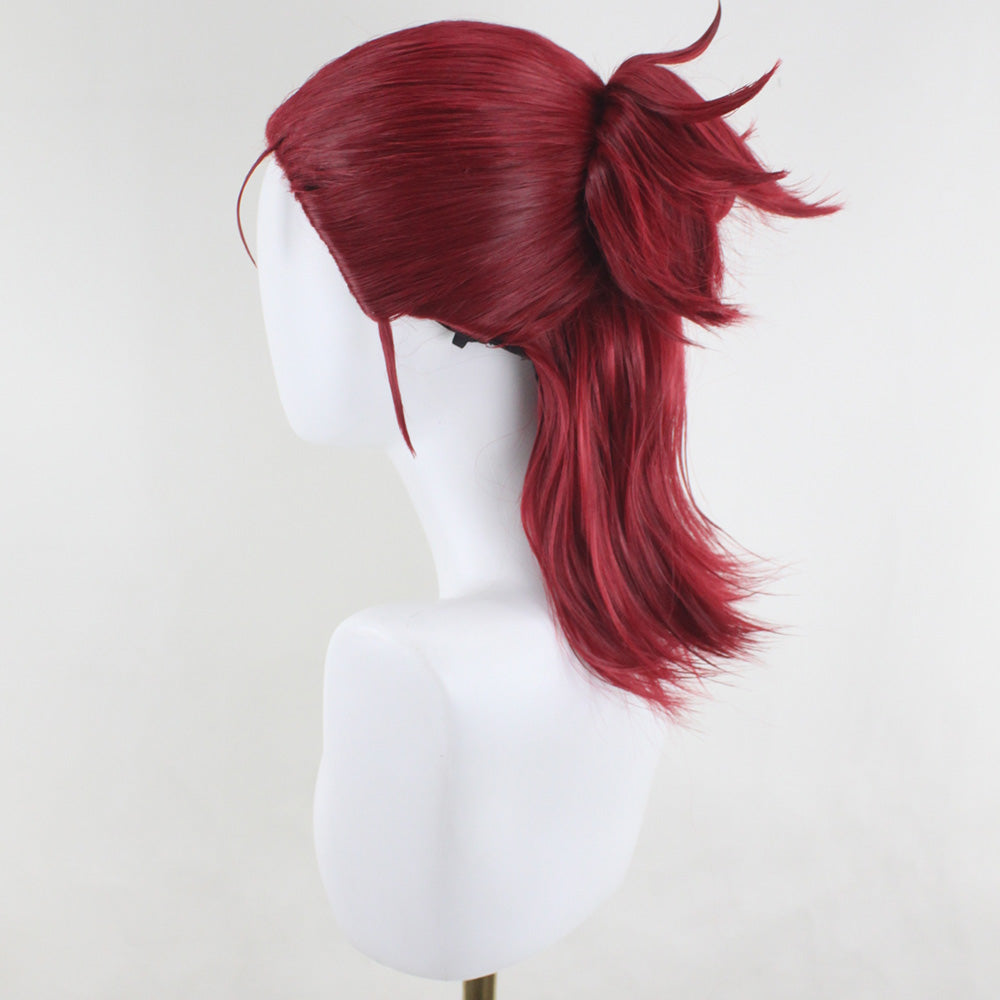 Tekken 8 Hwoarang Red Cosplay Wig Prop - Tophatter Daily Deals