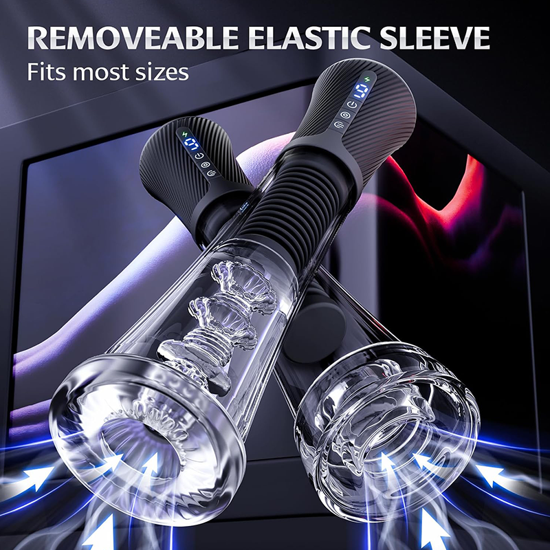Acmejoy - Upgraded Stroker & Pump & Glans Trainer 3 IN 1 Vibration, Suction & App Control Penis Pump Penis Pumps - Tophatter Daily Deals