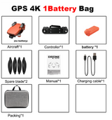 4K Aerial Camera New Product Remote Control Plane Orange One power 0 - Tophatter Daily Deals