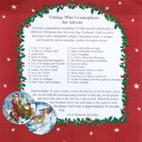 Vintage Style Mini Gramophone Musical Advent Calendar | Christmas Music Box Christmas Advent Calendar | 24 Christmas Carols Songs Phonograph Advent Calendar - Tophatter Daily Deals