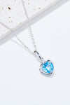 Topaz Heart Pendant Necklace Necklaces - Tophatter Daily Deals