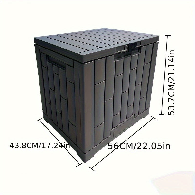 Outdoor Storage Box Lockable Plastic Deck Organizer Outdoor Storage Boxes - Tophatter Daily Deals