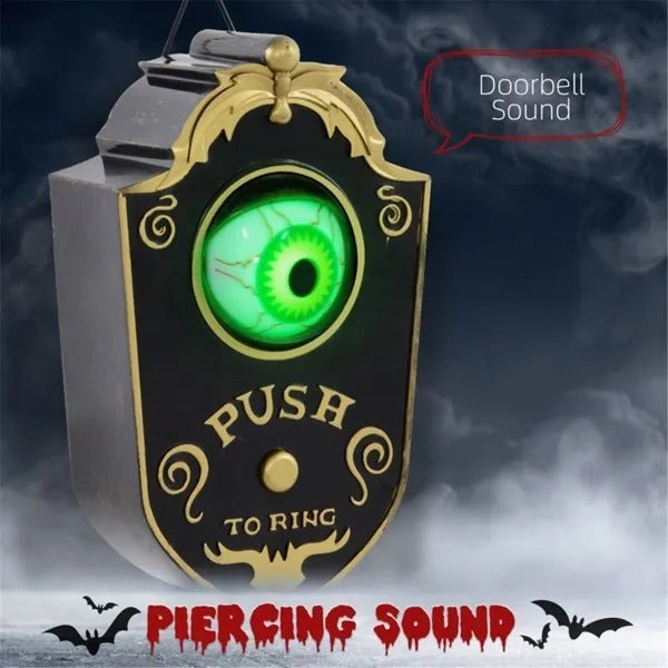 Halloween Decoration Light Up Eyeball Doorbell 2025 3D Changing Face Moving Picture Frame - Tophatter Daily Deals