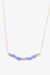 Stay Chic Stone Necklace Blue One Size Necklaces - Tophatter Daily Deals