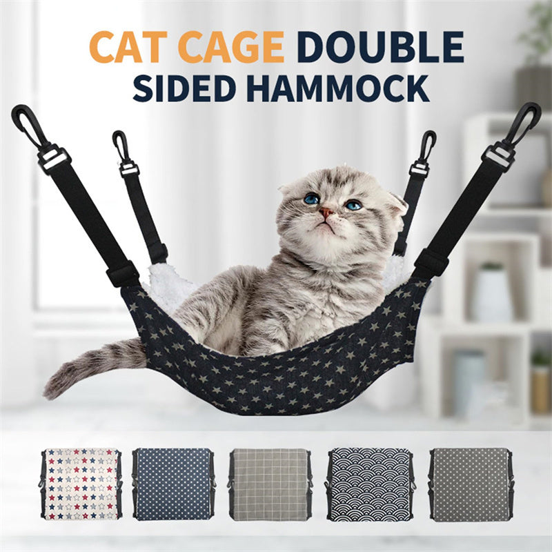 Lamb Fleece Cat Hanging Beds Pets Cage Hammock Bed For Kitten Hanging Seat Indoor Durable Winter Cat Bed Kitty Nest Puppy Cushion Pet Products Pet Beds - Tophatter Daily Deals