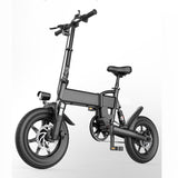14 Inch Electric Bicycle Lithium Electric Bicycle Black 0 - Tophatter Daily Deals
