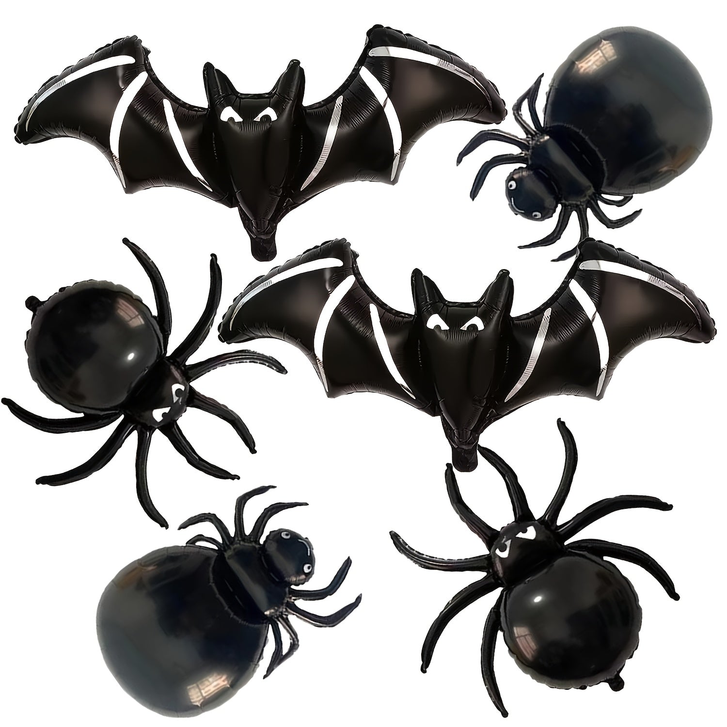 Halloween Spider Bat Balloon Set (6pcs) Halloween - Tophatter Daily Deals