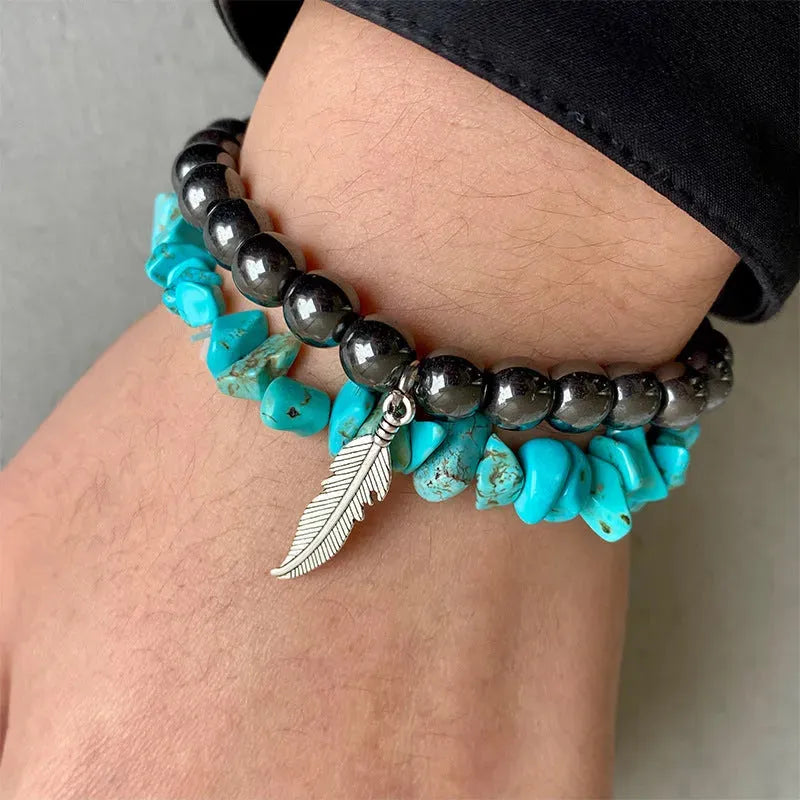 Turquoise Alloy Bracelet Bracelets - Tophatter Daily Deals