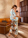 Printed Cami, Shirt, and Pants Lounge Set Loungewear Sets - Tophatter Daily Deals