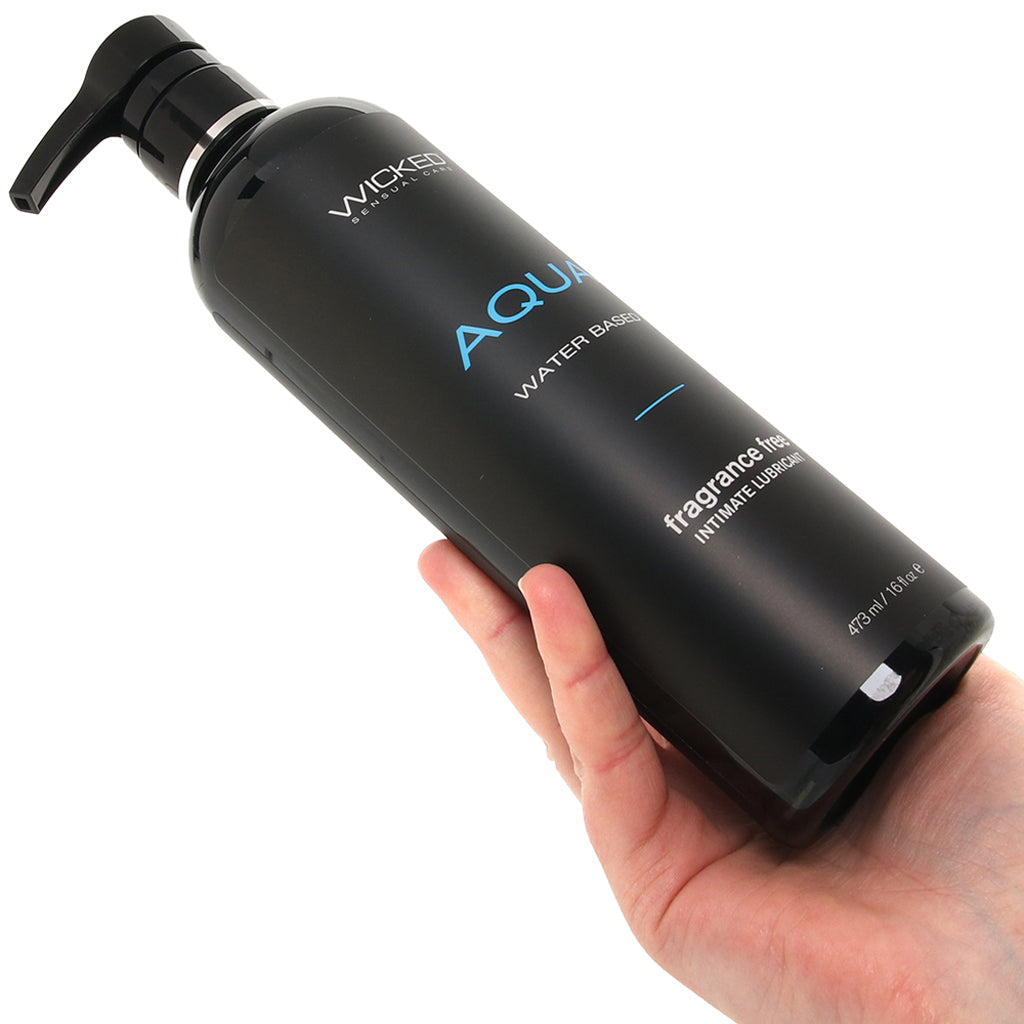 Aqua Fragrance Free Water Based Lube 16oz/473ml - Tophatter's Adult Products Lubes and Lotions > Water Based Sex Lubes - Tophatter Daily Deals