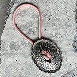 2-Piece Alloy Elastic Hair Ropes Blush Pink One Size Hair Accessories - Tophatter Daily Deals