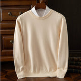 Soft Relaxed Men's Crewneck Sweater - Oversized Knit Beige 3D Changing Face Moving Picture Frame - Tophatter Daily Deals