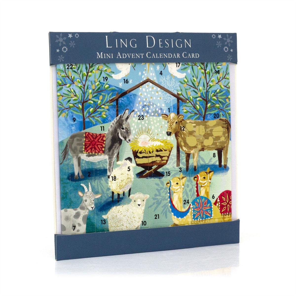 The Nativity - Christmas Advent Calendar | Advent Greetings Card & Envelope Advent Calendar - Tophatter Daily Deals