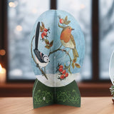 3D Snow Globe Christmas Advent Calendar | Advent Calendar with British Birds Advent Calendar - Tophatter Daily Deals