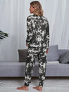 Tie-Dye Round Neck Top and Pants Lounge Set Loungewear Sets - Tophatter Daily Deals