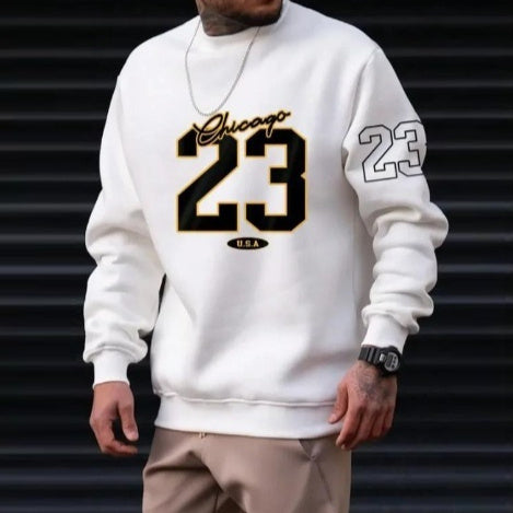 Warm Men’s Sweatshirt – Relaxed Crewneck, Fleece, Casual 3D Changing Face Moving Picture Frame - Tophatter Daily Deals