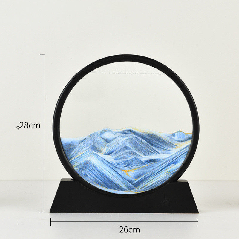 Tophatter 3D Hourglass Deep Sea Sandscape Blue Sand Color