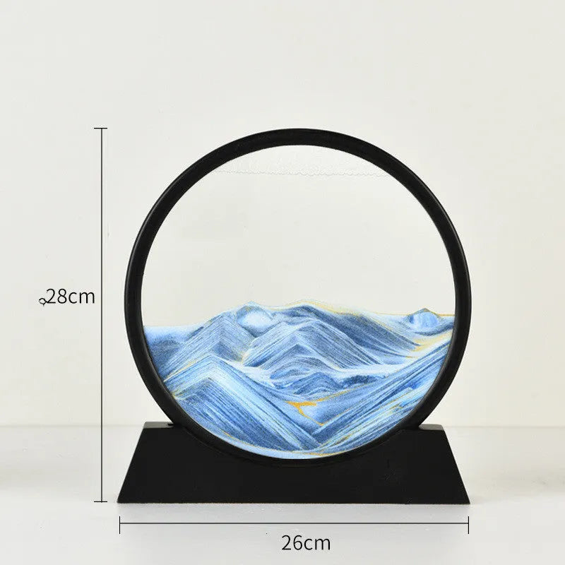 Tophatter 3D Hourglass Deep Sea Sandscape Blue Sand Color