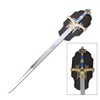Medieval Sword King Solomon Templar Blue With Wall Plaque - TOPHATTER'S ARMORY DEALS Collectible Weapons - Tophatter Daily Deals