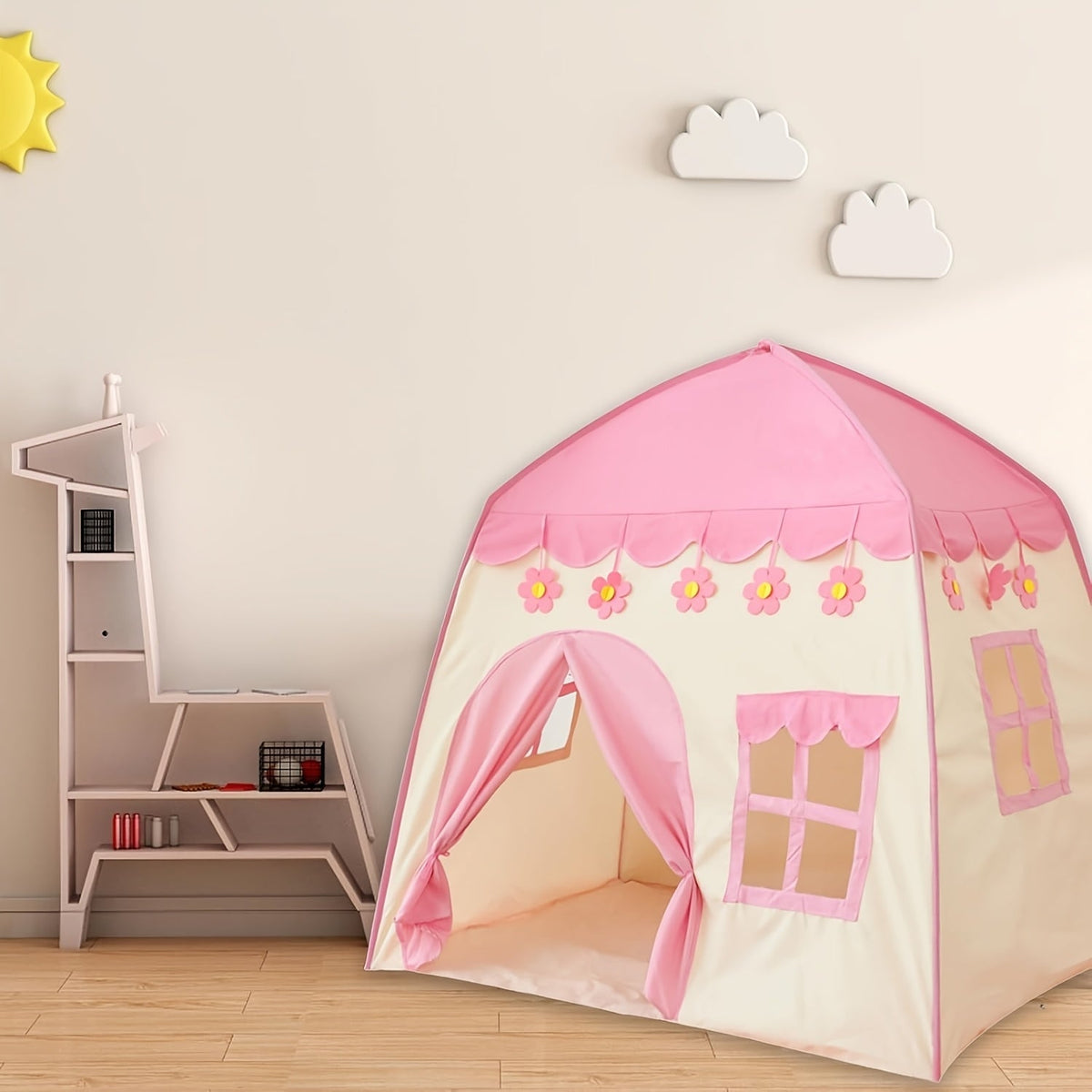 Floral Tent Playhouse for Kids Outdoor Play Tents & Playhouse - Tophatter Daily Deals