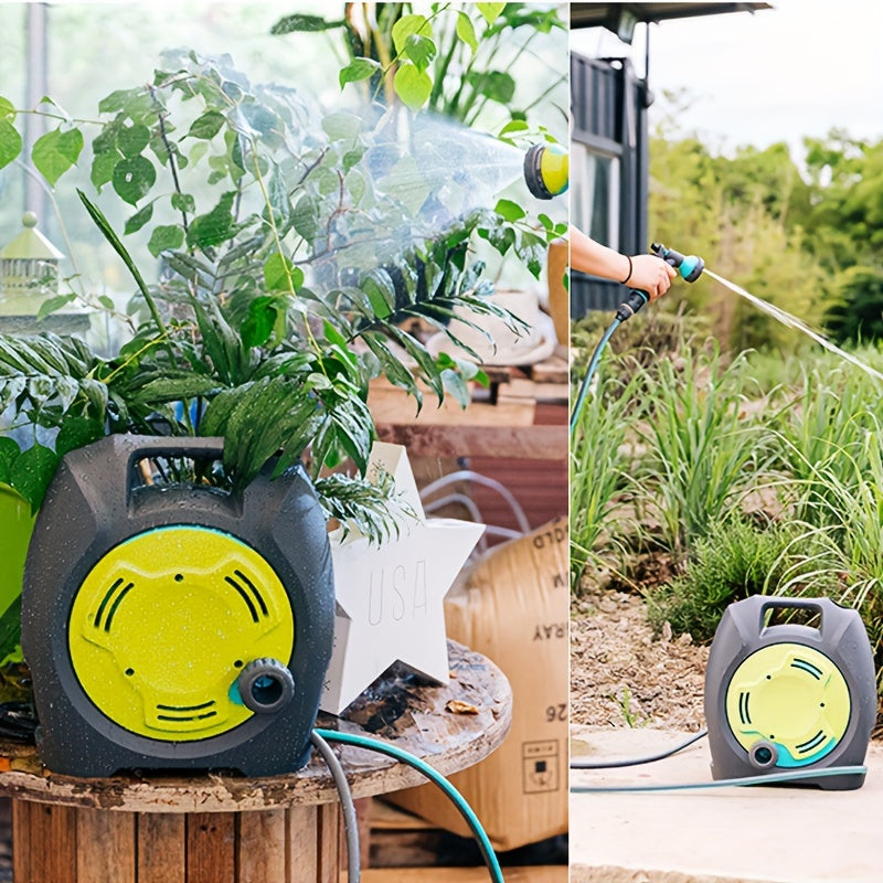 Garden Hose Reel Trolley with Hose Gardening Tools - Tophatter Daily Deals