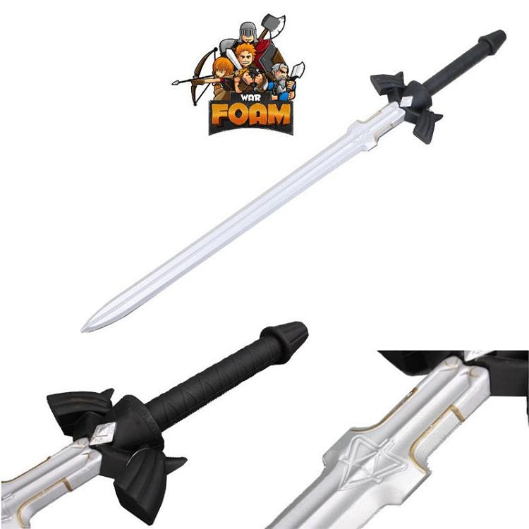Dark Link Legend Of Zelda Master Sword Replica Foam Cosplay LARP Full Size Collectible Weapons - Tophatter Daily Deals