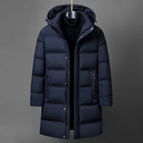 Insulating Men's Mid-Length Down Coat - Boxy, Polyester Blue 3D Changing Face Moving Picture Frame - Tophatter Daily Deals