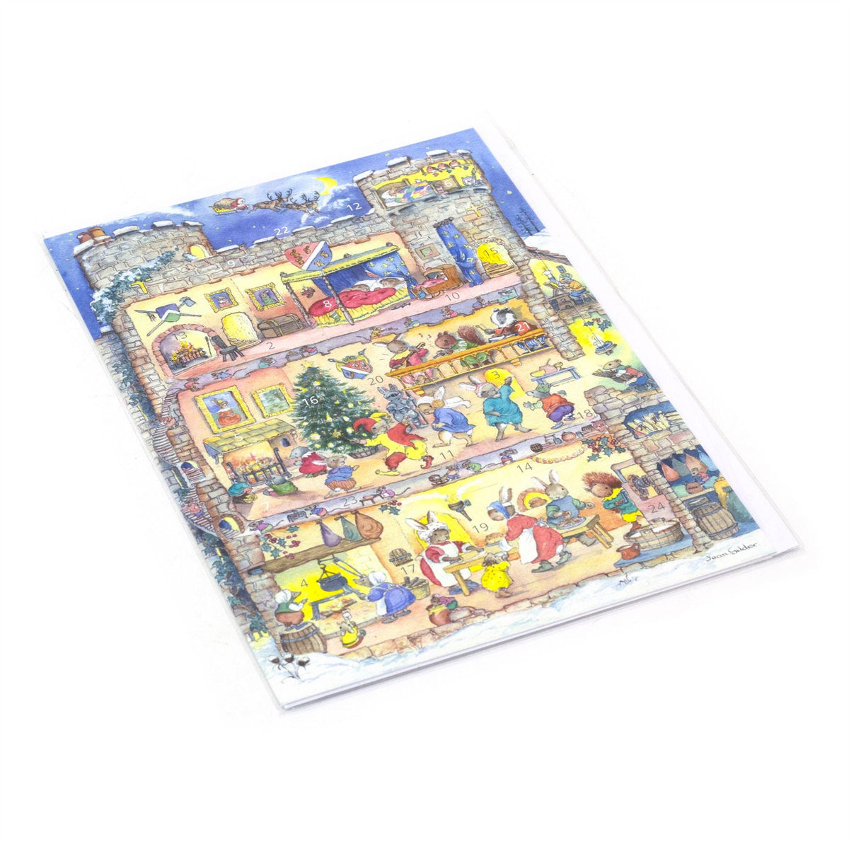 Castle Christmas Advent Calendar Greetings Card | Christmas Advent Calendar - A5 Advent Calendar - Tophatter Daily Deals