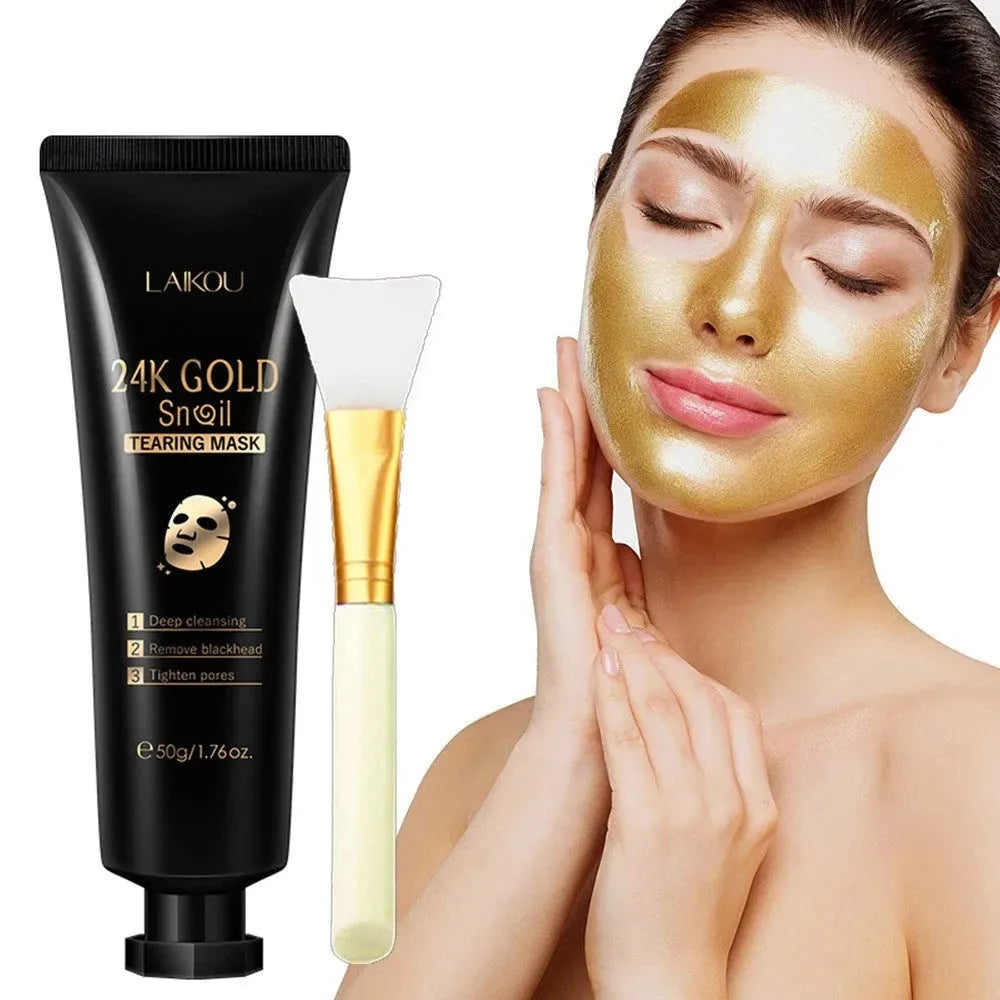 Gold Foil Snail Tear-Off Mask Hydrating Bracelets - Tophatter Daily Deals