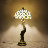 Bedroom Hotel Bedside Peacock Base Table Lamp LHJTD128539B US 0 - Tophatter Daily Deals