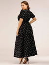 Plus Size Polka Dot Square Neck Dress Casual Dresses - Tophatter Daily Deals