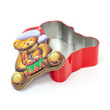 Charming Christmas Storage Tin With Festive Designs for Sweets Treats Surprises - Teddy Bear Tin - Tophatter Daily Deals