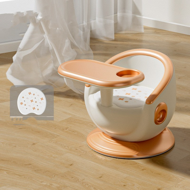 Baby Dining Chair Stool Children's Chair Back Seat Baby Dining Table Chair Gold 2 Style 0 - Tophatter Daily Deals