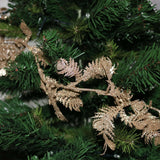 170cm Gold Leaf Garland Glitter Garland Christmas | Artificial Vine Christmas Tree Garlands | Leaf Garland - Design Varies One Supplied Garland - Tophatter Daily Deals