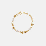 Freshwater Pearl Titanium Steel Bracelet Bracelets - Tophatter Daily Deals