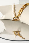Dream Life Pearl Chunky Chain Necklace Necklaces - Tophatter Daily Deals