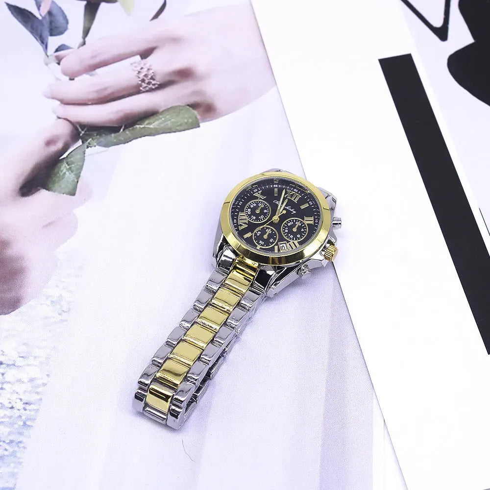 With Box Fashion Couple Bracelet Watch Set Gift His & Her Bracelets - Tophatter Daily Deals