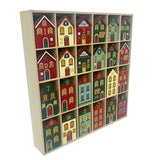 Fill Your Own Advent Calendar, Gisela Graham Reusable Wooden Dutch Village Advent Calendar - Tophatter Daily Deals