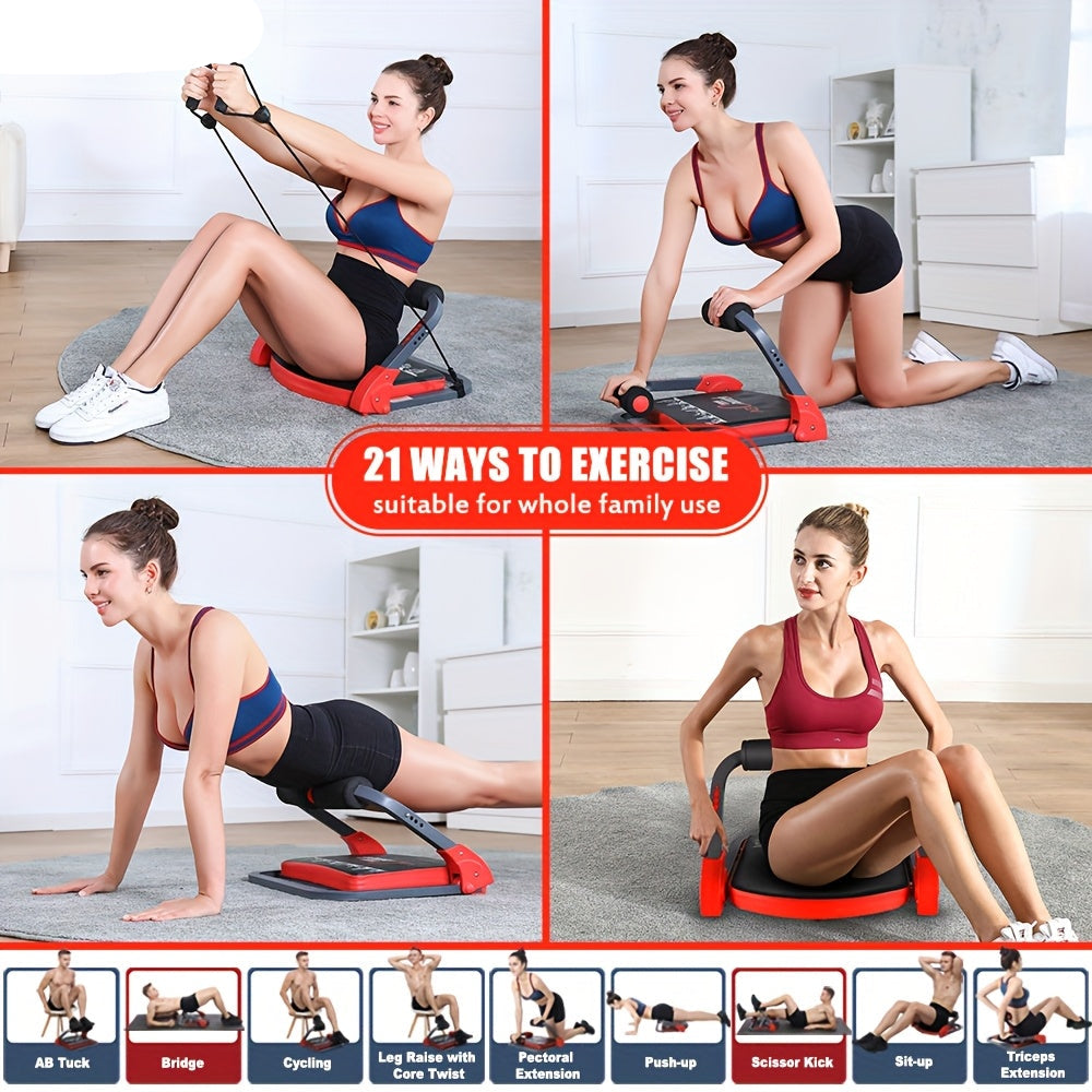 6-in-1 Abdominal Trainer Home Gym Equipment Fitness - Tophatter Daily Deals