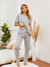 Boat Neck Top and Pants Lounge Set Loungewear Sets - Tophatter Daily Deals