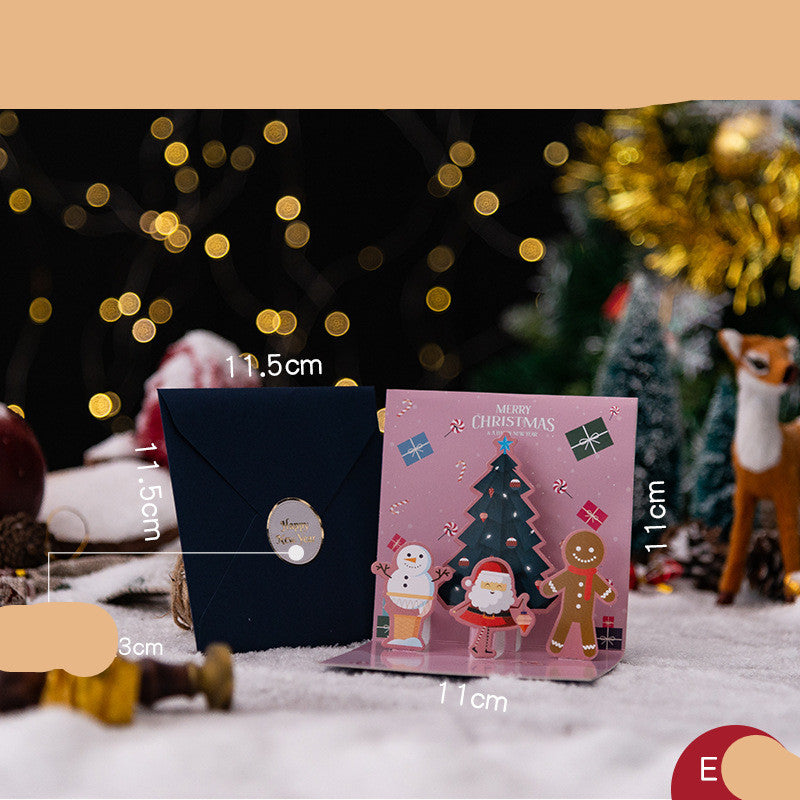3D Three-dimensional Greeting Card Creative Christmas Eve Section EHK018 0 - Tophatter Daily Deals