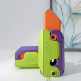 3D Printed Baby Mini M1911 Gravity Fidgets Green knife ✩ - Tophatter Daily Deals