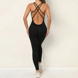 Yoga Jumpsuit With Cross-strap Back Design Quick-drying Tight-fitting Running Sports Fitness Pants Fashion Seamless Leggings For Womens Clothing Black Bluetooth Speaker Lamp - Tophatter Daily Deals