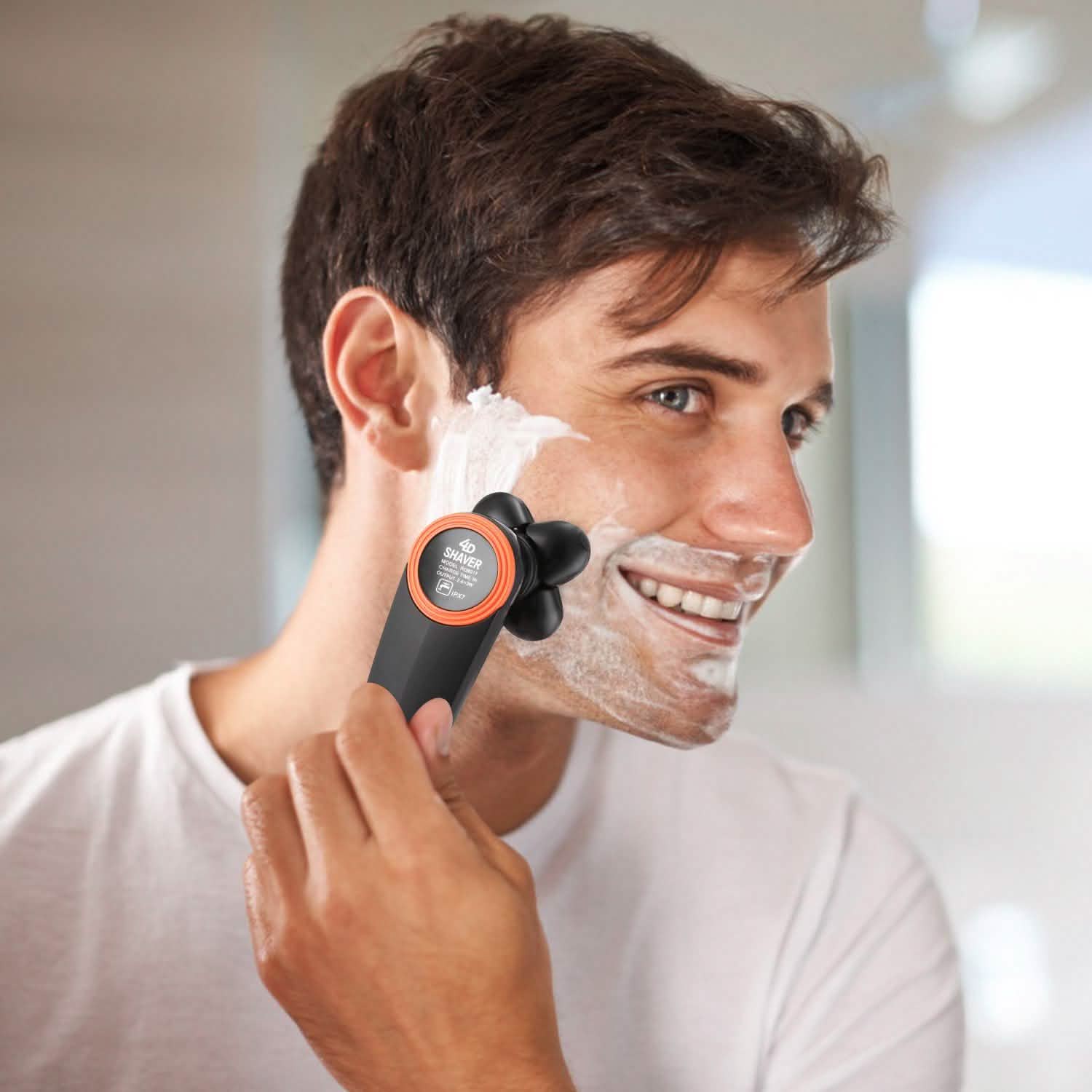 4D Electric Shavers Razor IPX7 Rechargeable Beard Trimmer Men's Grooming - Tophatter Daily Deals