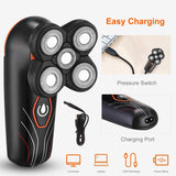 4D Electric Shavers Razor IPX7 Rechargeable Beard Trimmer Men's Grooming - Tophatter Daily Deals