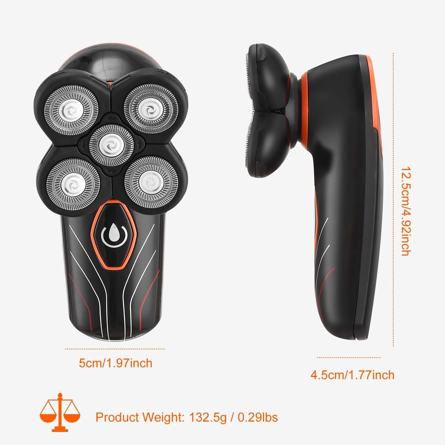 4D Electric Shavers Razor IPX7 Rechargeable Beard Trimmer Men's Grooming - Tophatter Daily Deals