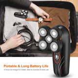 4D Electric Shavers Razor IPX7 Rechargeable Beard Trimmer Men's Grooming - Tophatter Daily Deals