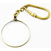 Real Brass 40MM Magnifying Glass KeyChain Key Ring - TOPHATTER'S ARMORY DEALS Collectible Weapons - Tophatter Daily Deals