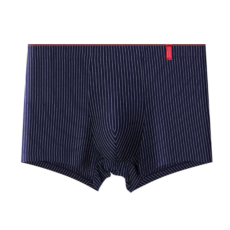 Antibacterial Boxers Boys Cotton Plus Size Men's Shorts Navy Blue 0 - Tophatter Daily Deals